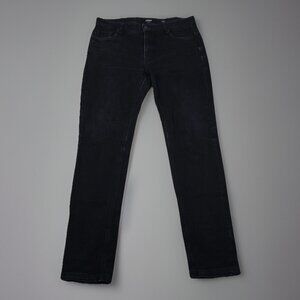 FENDI Monster Logo Mens Jeans Slim Straight Black Authentic Denim Size 32 X 30